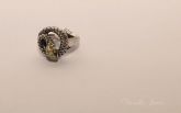 Anel cobra strass 18