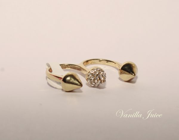 Anel Duplo Spikes 18