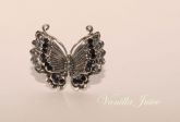 Anel borboleta strass Ajustável