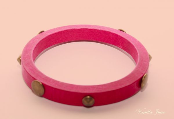 Pulseira Pink com spikes