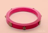 Pulseira Pink com spikes